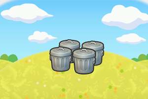 ぽこ あ ポケモン　ゴミ箱がいっぱい