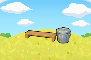 ぽこ あ ポケモン　公園のベンチ