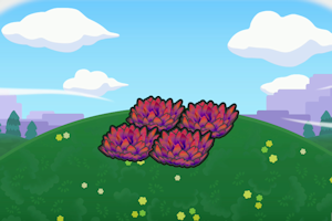 ぽこ あ ポケモン　高台の赤い草むら