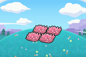 ぽこ あ ポケモン　高台のピンクの草むら