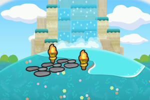 ぽこ あ ポケモン　照らされた滝