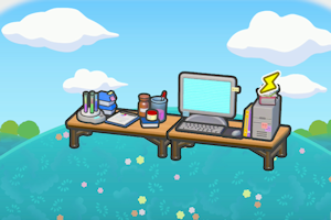 ぽこ あ ポケモン　研究者のデスク