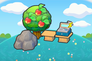 ぽこ あ ポケモン　自然の中の マーケット