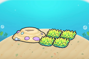 ぽこ あ ポケモン　砂いっぱいの海底の草むら