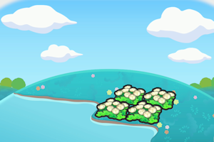 ぽこ あ ポケモン　うるおうフワフワな花畑