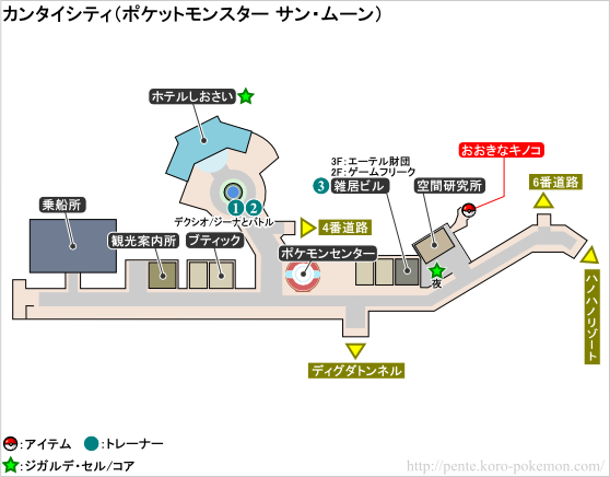 カンタイシティ ポケモンサン ムーン攻略 ポケモン王国攻略館