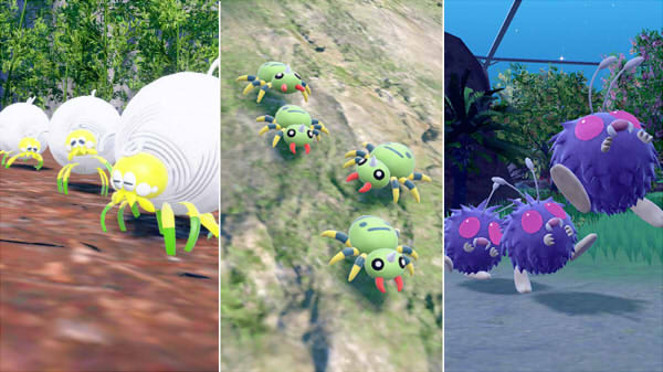 ポケットモンスタースカーレット・バイオレット タマンチュラ&イトマル&コンパン (むしポケモン)